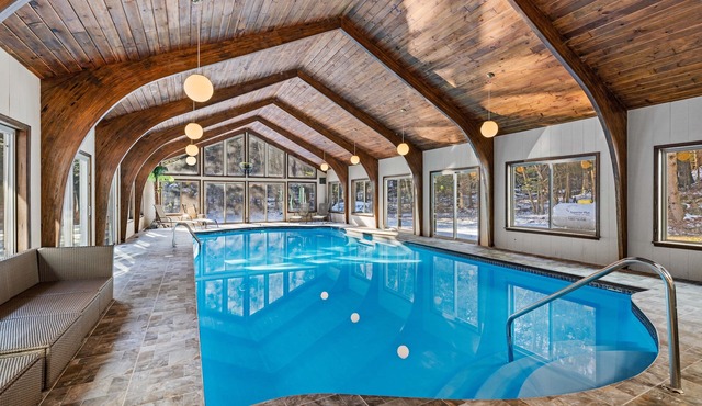 Unique Estate with Largest Private Heated Indoor Pool in the Poconos