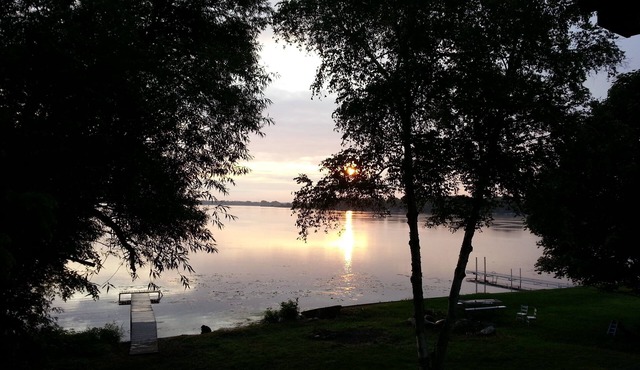 Unique Family Home Overlooking Beautiful Wind Lake With 117' Lake Frontage