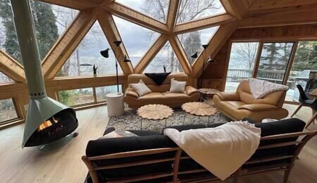 Unique Geo Dome I Lake Access I Stunning Views I Gas Firepit