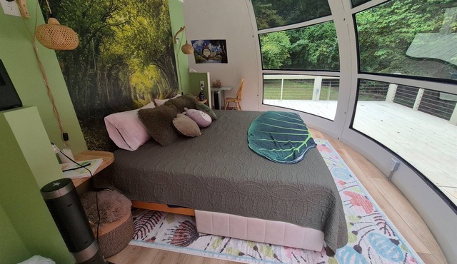 Unique Glamping Dome Retreat-Secluded-Rural-100ac