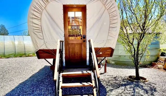 Unique Glamping Pioneer Wagons