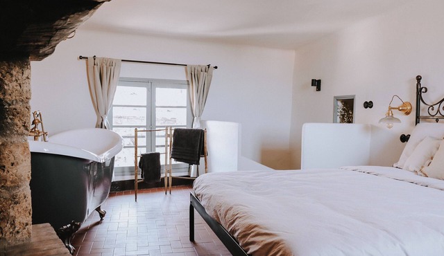 Unique historic house, middle of the village, bath & patio. 4 persons & pets