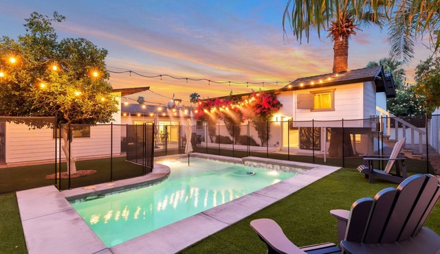 Unique Home + Casita + Heated Pool + Game Room + Tree House