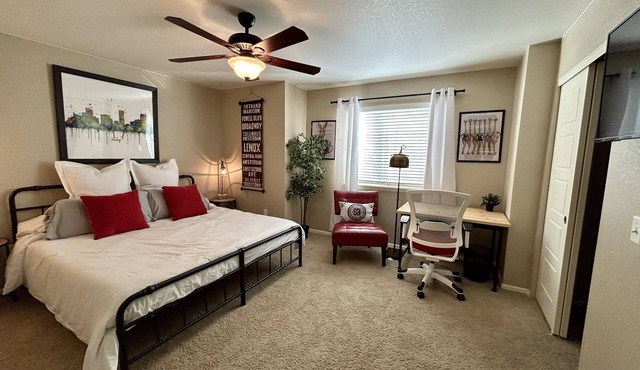 Unique home with airport convenience, city access.