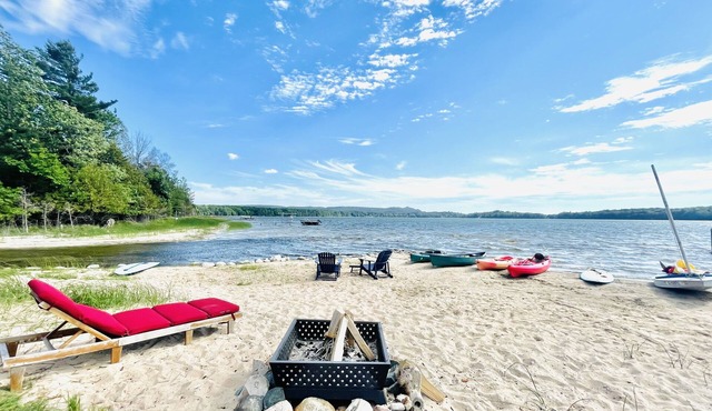 Unique Lake beach Front Property on Lower Lake Herring.