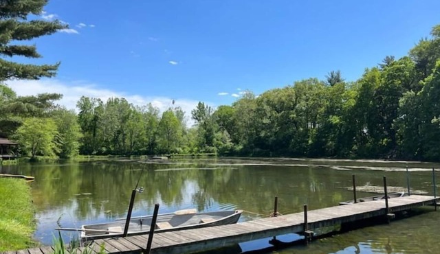 Unique Log Cabin Retreat on 138 Acres, swim, fish, boat, paddleboard, kayak!