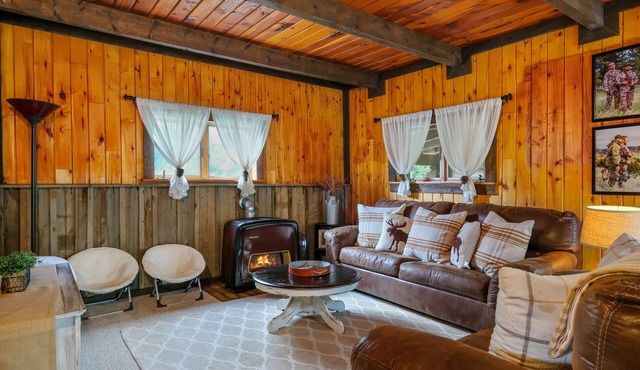Unique mountain lodge with firepit, loft, & children's items - near skiing