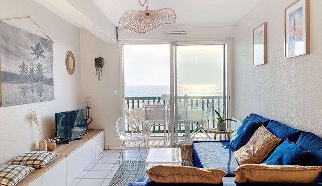 Unique ocean-view 2BR flat – Vieux Boucau