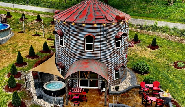 Unique repurposed "The Red Bin"
