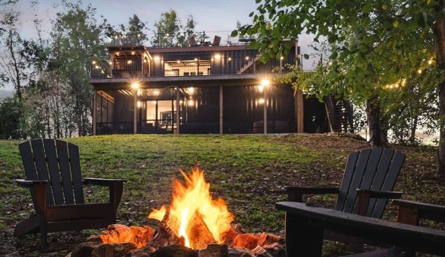 Unique Shipping Container w/Hot Tub & Lake Views