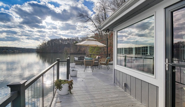 Unique Smith Mountain Lake Home Over Water w/ Dock