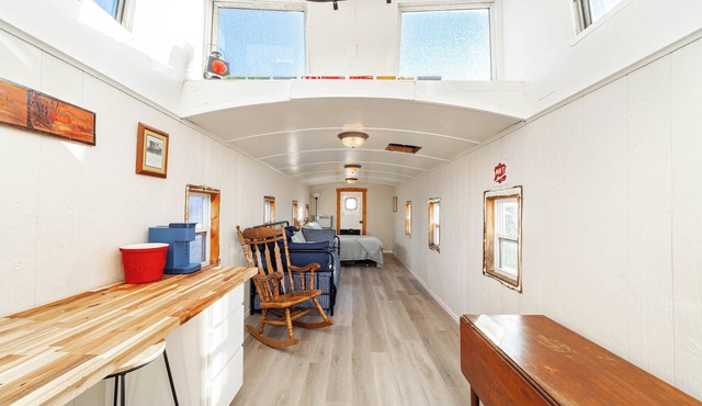 Unique traincar stay at the Katy Caboose!