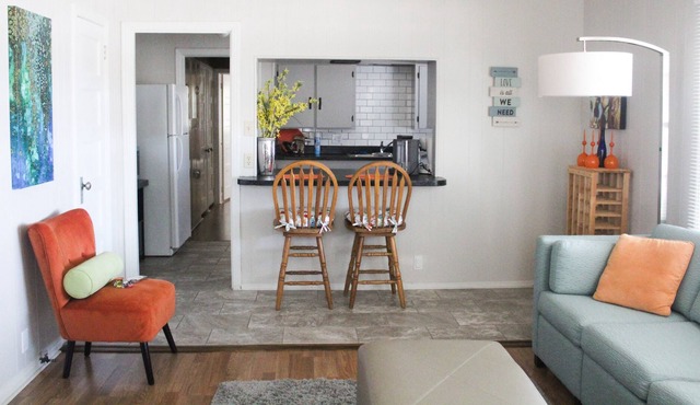 Unit 204, a 1946 historic unit Triplex bungalow style apartment.