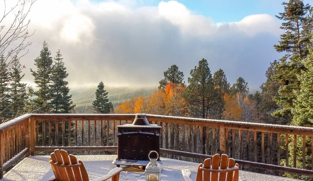 Unplugged dog-friendly getaway with tree-lined views