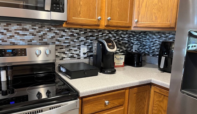 Unwind in style at our Cozy-lakefront townhome retreat. Conveniently located.