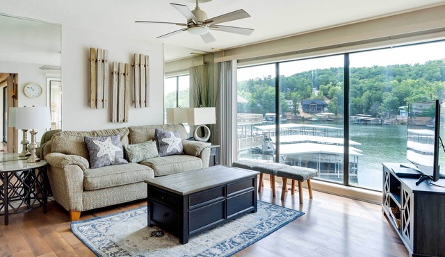 Unwind Poolside! Lakefront Osage Beach Condo