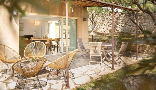 Up The Hill: facing the sea under the olive trees