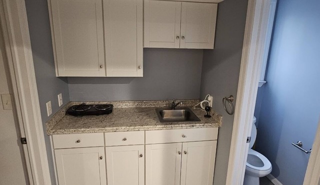 Updated studio/efficiency apartment