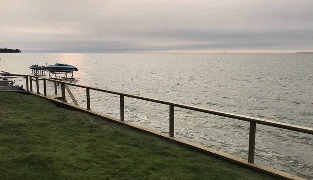 Updated Chalet with Private Beach & Lakefront on Caseville's Sand Point