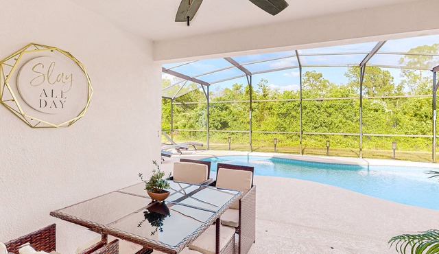 Updated home close to Disney with private pool, game room, & washer/dryer