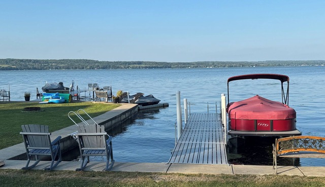 updated, lakefront 4-bedroom house with AC in Ashville on Chautauqua Lake