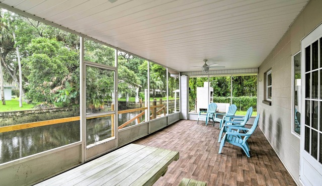 Updated Rustic Yankeetown Home w/Lanai & Dock