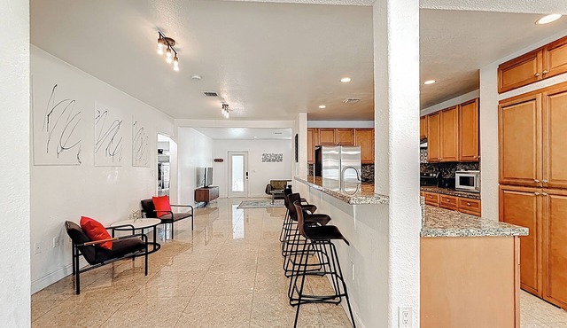 Updated & spacious 2-bedroom, 2 bath home walking distance to the beach.