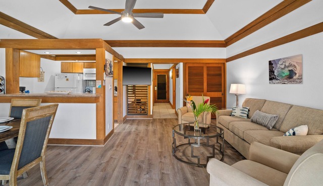 Updated Unit #444 with AC, paradise found! A tranquil stroll to Po'ipu Beach!