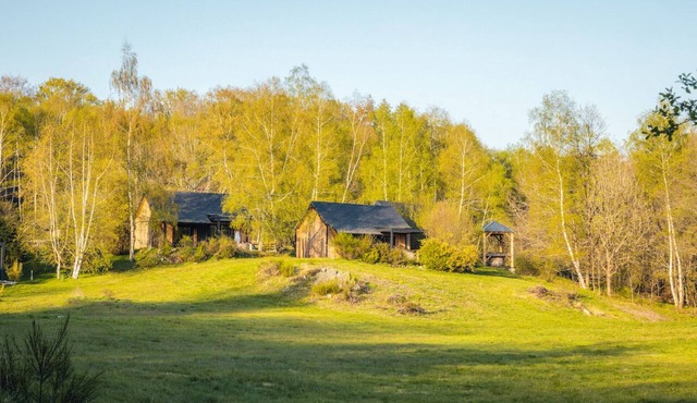 Upmarket CABANE-Lodge with PRIVATE SPA near LACS D'AUVERGNE