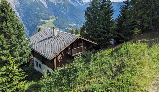 Upper floor of cozy chalet with big balcony & stunning views