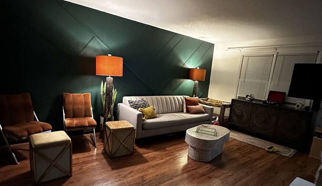 Upscale boho suburban getaway