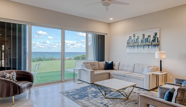 Upscale oceanview home with private beach access & pool - dogs welcomed