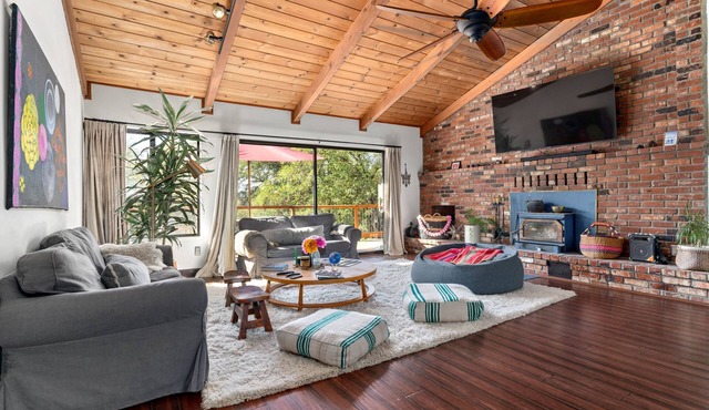 Upscale spacious lake view, hot tub, 5 acres, EV