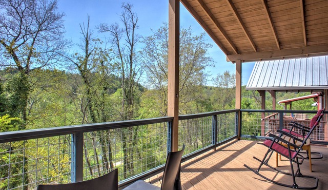 Upstream Cottage | Near Downtown Asheville and Trails | Hot Tub and Balcony | Pet Friendly