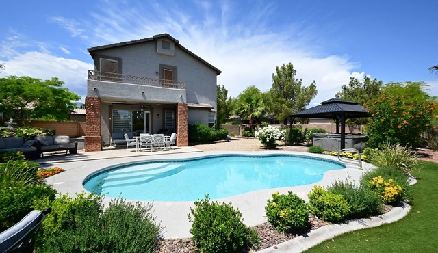 Urban hip retreat with pool and huge back yard