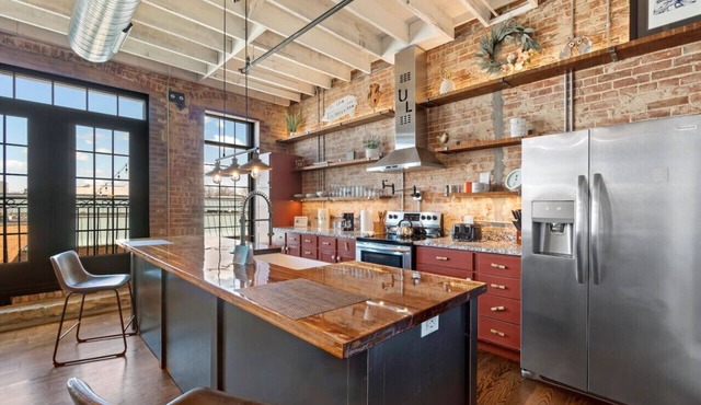 Urban Loft #1 RED · Urban Loft Downtown above BrewCo & Restaurant