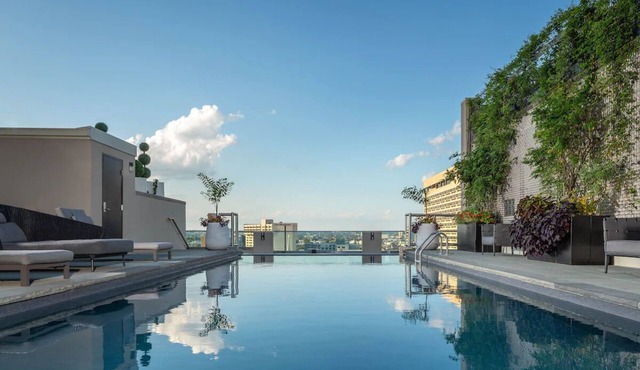 Urban Retreat Suite w/Kitchen, Balcony, and City Views | Near The Liberty Bell
