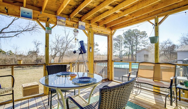 1 Mi to Boat Ramp: Peaceful Deal Island Home!