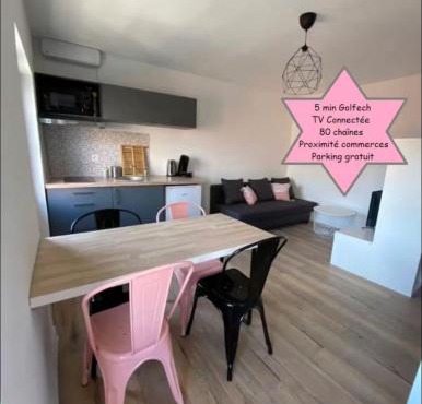 V3 Studio tout confort plein centre 5 min Golfech