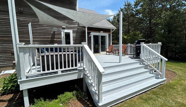 Vacation at Martha's Vineyard Swan Cottage, Edgartown’s Quiet Forest Retreat.