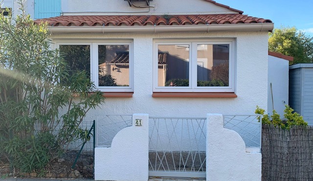 Vacation home T2 in Sorède, near Argeles sur Mer, with swimming pool and parking lot