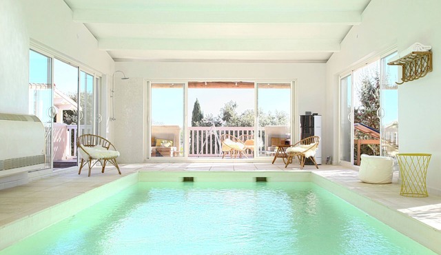 Vacation in a Villa with indoor pool and sauna,