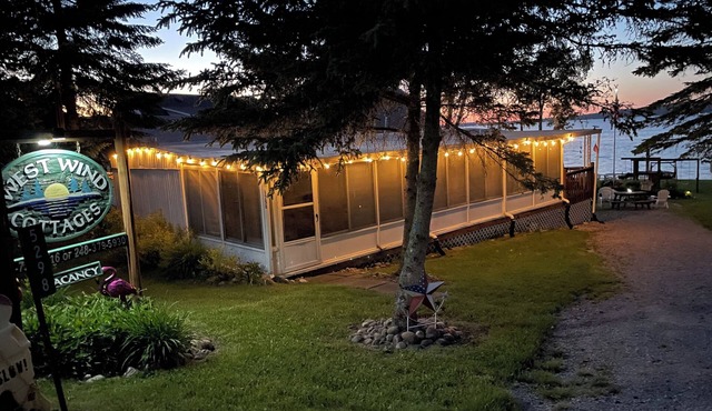 Vacation Stay at Hubbard Lake Air-Conditioned Lakefront Mobile Home