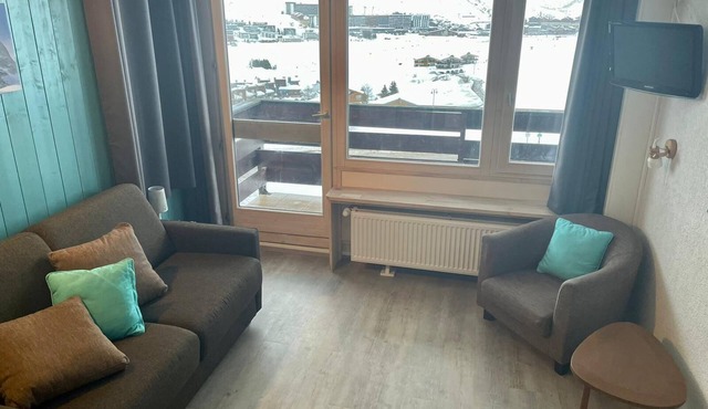 VAL CLARET, 27m2, 4 pers, quiet, close to the slopes, lake view, classification *