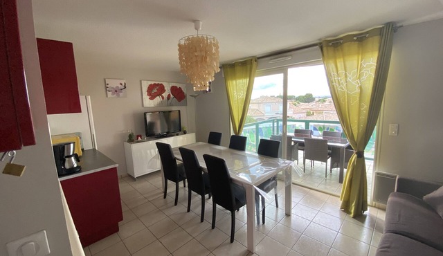 VALRAS - SERIGNAN Rental Apartment 4 Pers.