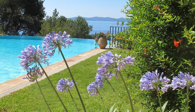 Var, Bormes les Mimosas, Cap Bénat Superb sea view villa with pool