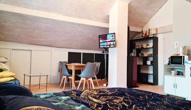 Vaste studio chaleureux