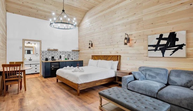 Vaulted Pine Pocono Modern | Firepits | Pickleball