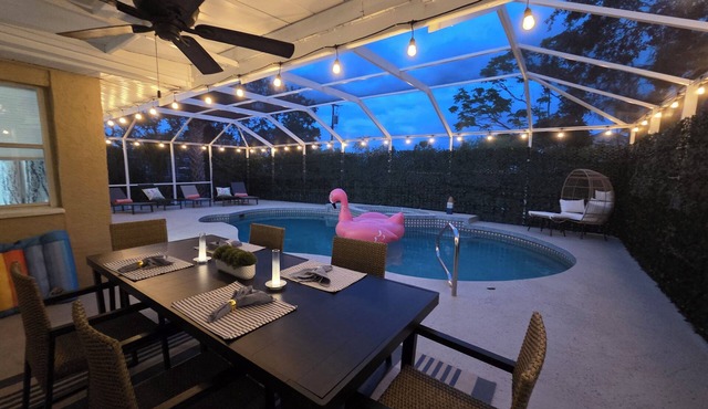 Velvet Blue 3BR Home · Heated Pool · Near Siesta