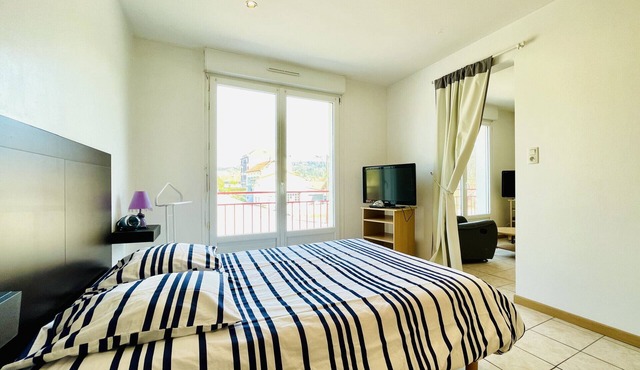 Verlaine: 1-bedroom apartment 300m from the Bains les Bains thermal baths